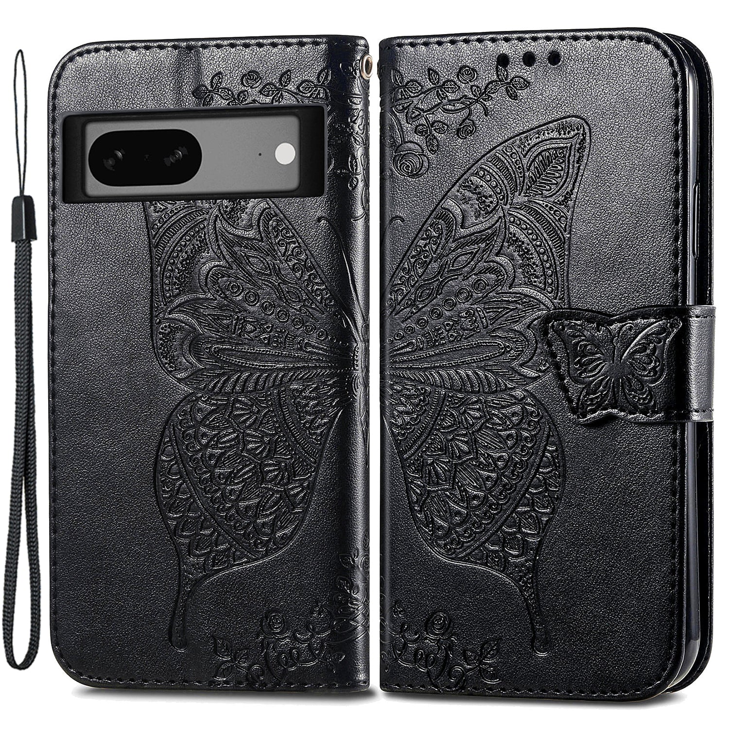 For Google Pixel 7a 5G PU Leather Shockproof Case Imprinted Butterfly Pattern Flip Stand Phone Wallet Cover For Google Pixel 7a 5G PU Leather Shockproof Case Imprinted Butterfly Pattern Flip Stand Phone Wallet Cover